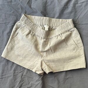J. Crew High Waist Tan Shorts